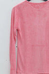 BASERANGE Long Sleeve T-Shirt TOOL-VE-AU23 Drunk Pink